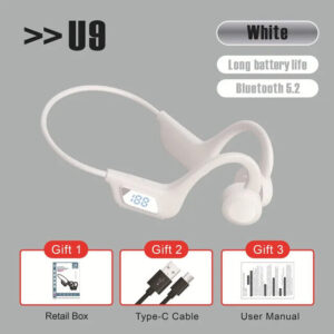 Runfree Bone Conduction Hi-Fi Bluetooth Ear-Hook Sports Wireless Earphone BT 5.2